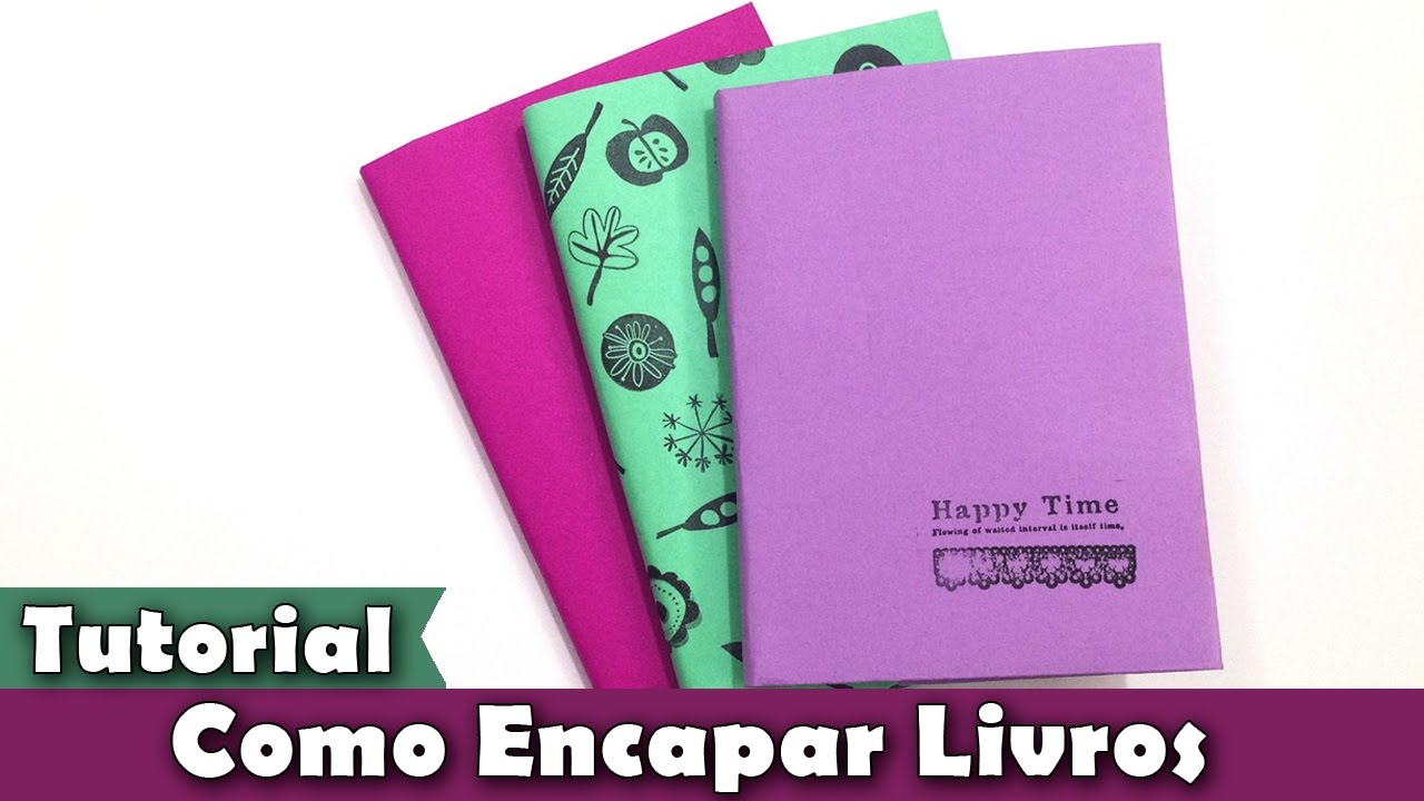 Como Encapar Livros | Livros escolares | Origami | #PapelEmTudo