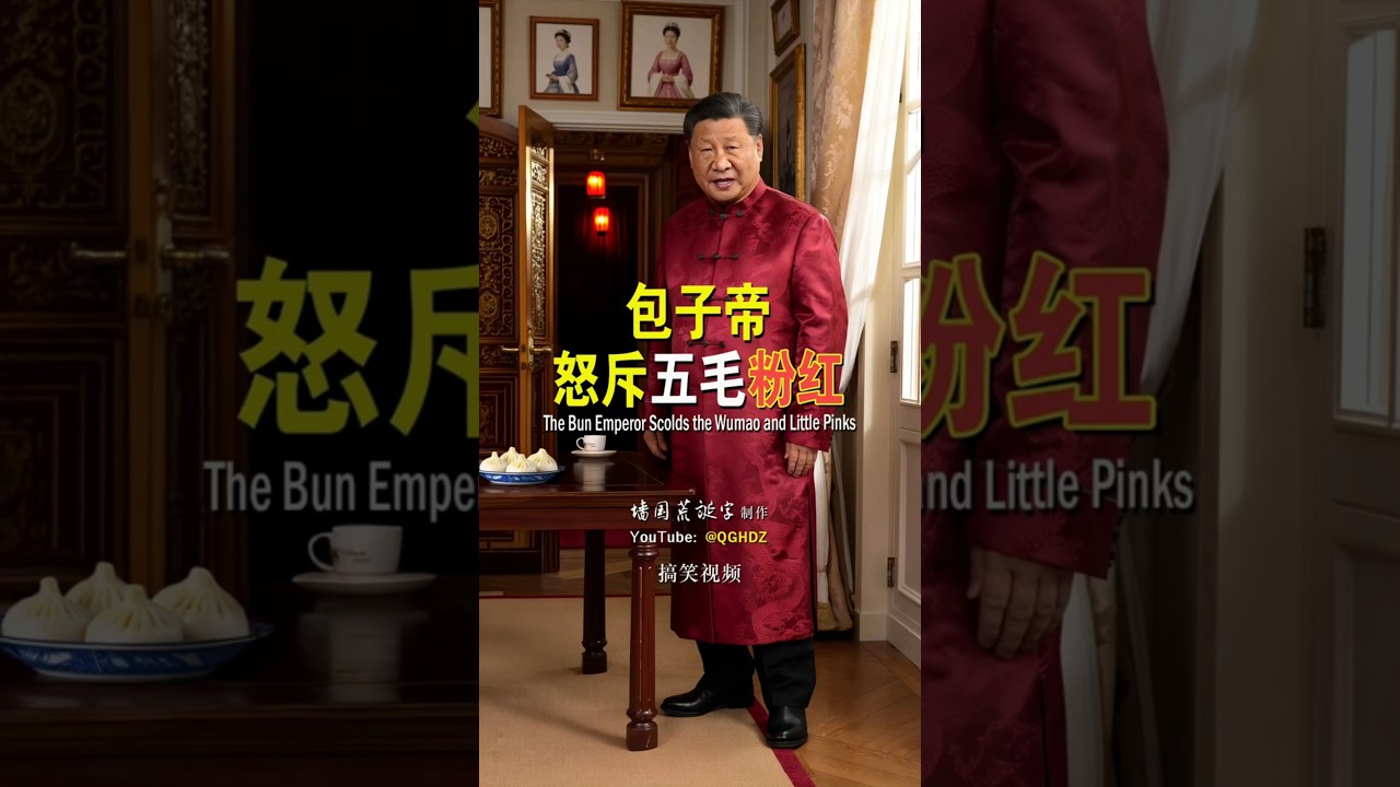 包子帝怒斥五毛粉红！| AI搞笑视频，博君一乐！ | The Bun Emperor Scolds the Wumao and Little Pinks | Funny Video