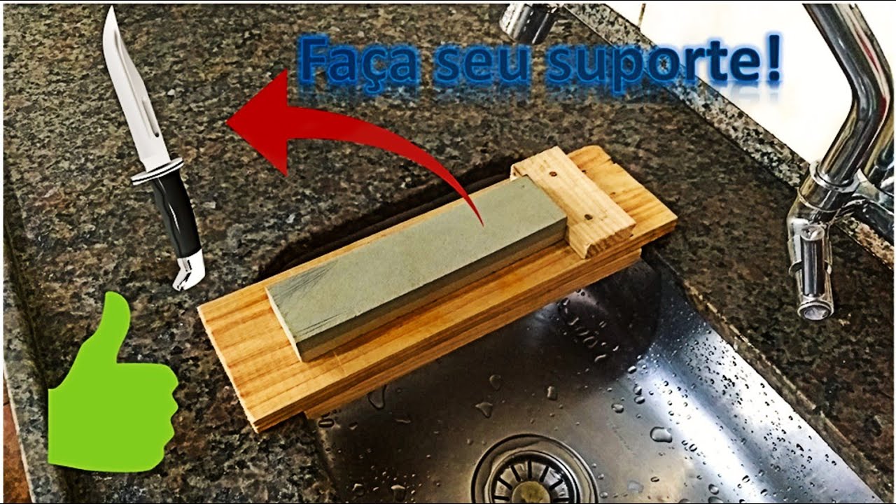 Aprenda fazendo: Como fazer suporte para pedra de amolar facas