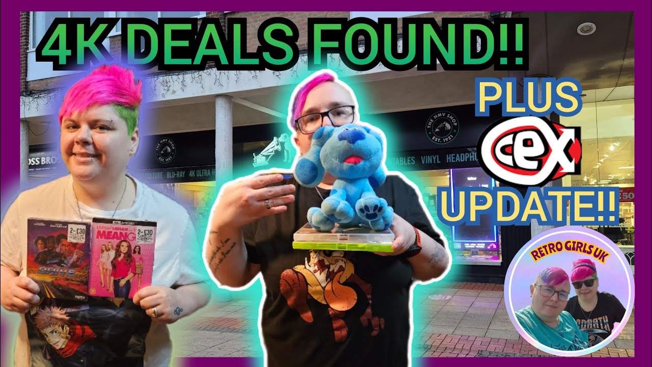 LIVE HMV Hunting For 4K Deals!! | Retro Girls UK #4k #physicalmedia #hmvlog #blurays #dvds #vinyls