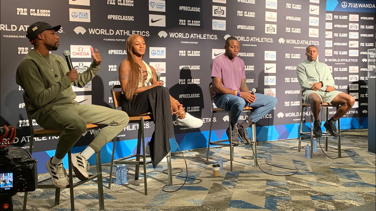 Wanda Diamond League 2023 - Press Conference with Sha’Carri, Noah Lyles @SanzyLifestyleMedia