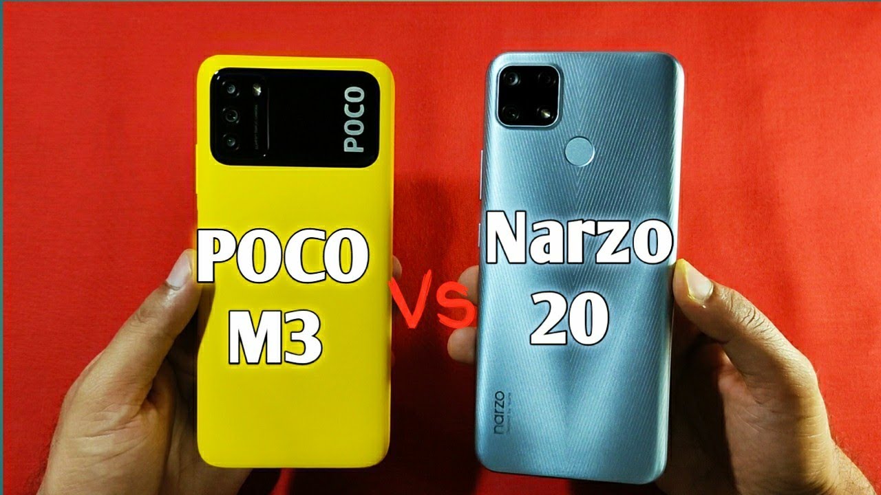 Poco M3 vs Realme Narzo 20 Speed Test & Camera Comparison |