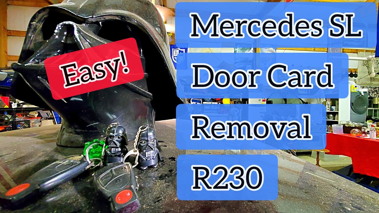Mercedes SL R230 Interior Door Panel Removal. Playing the Door Card