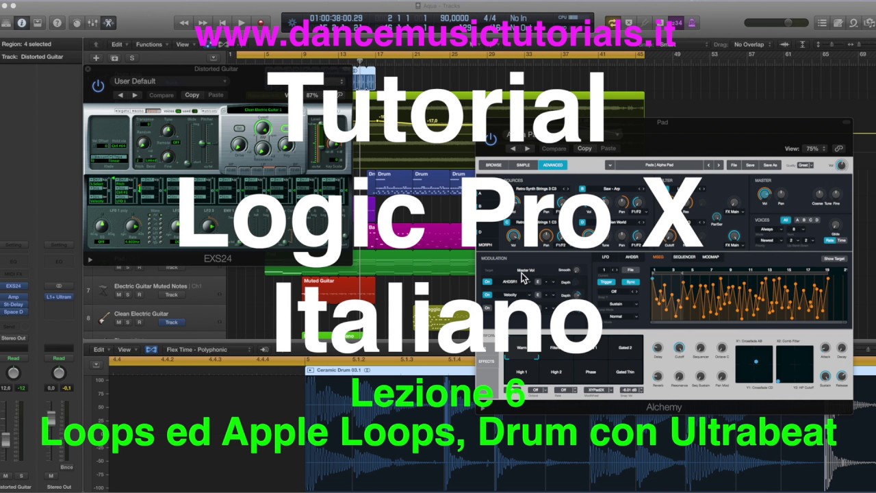 06 Loops ed Apple Loops, Drum con Ultrabeat - Tutorial Logic Pro X Italiano