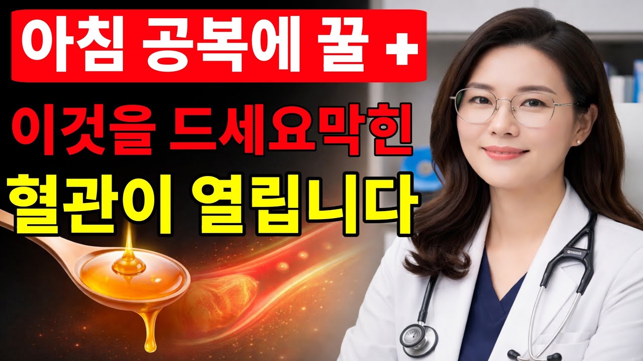 아침 공복에 꿀과 이것을 같이 먹으면? 막힌 혈관이 다시 열립니다
