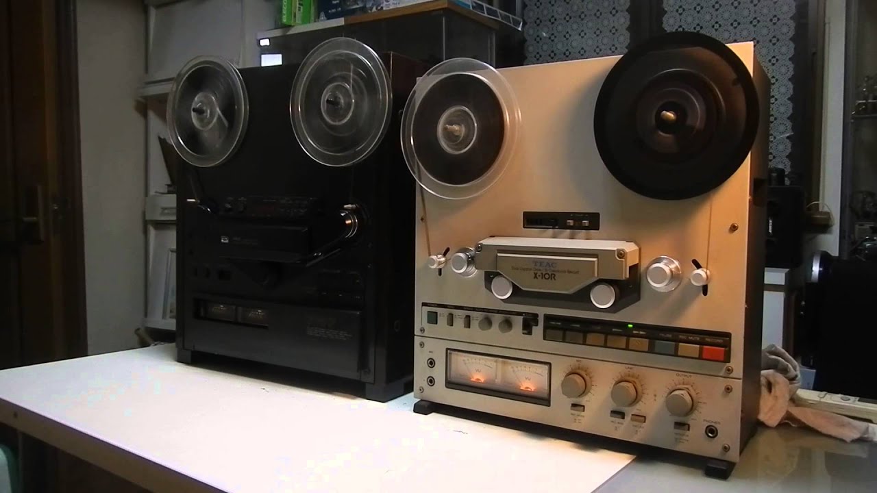 オープンリール巻き取り対決　AKAI GX-747 VS TEAC X-10R   7号リール使用時