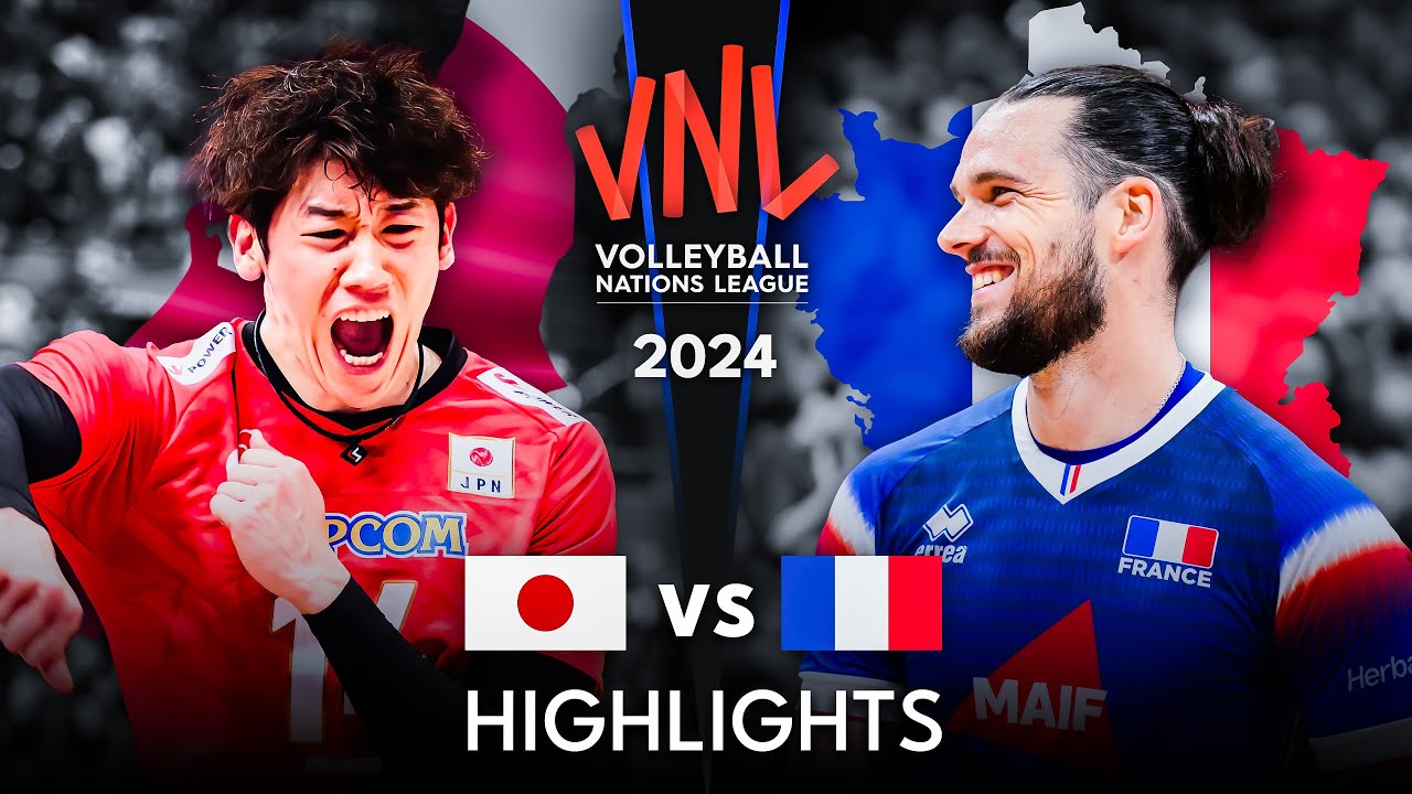 🇯🇵 JAPAN vs FRANCE 🇫🇷 | GOLD MEDAL MATCH | Highlights | Men's VNL 2024