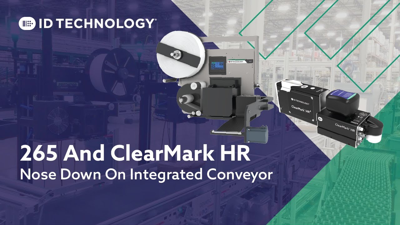 265 CarbonFlex™ Nose Down and ClearMark HR on Integrated Conveyor