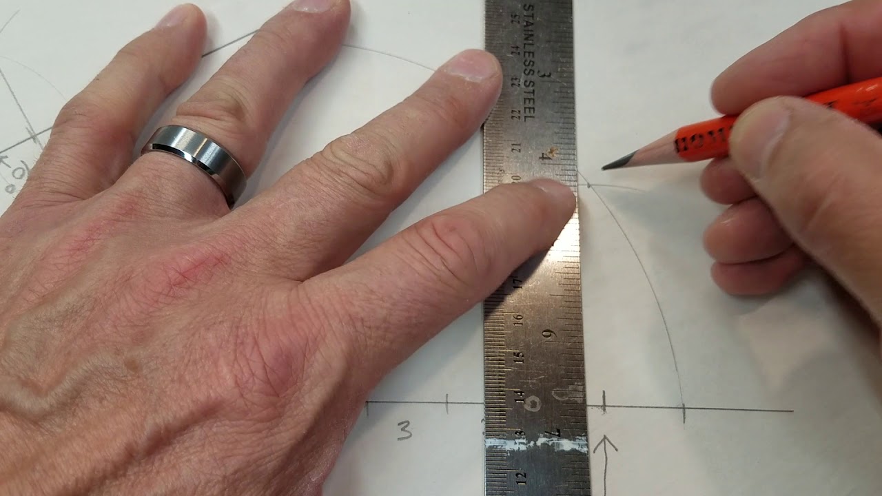 Compass Tips - Finding a right angle using the 3, 4, 5 method