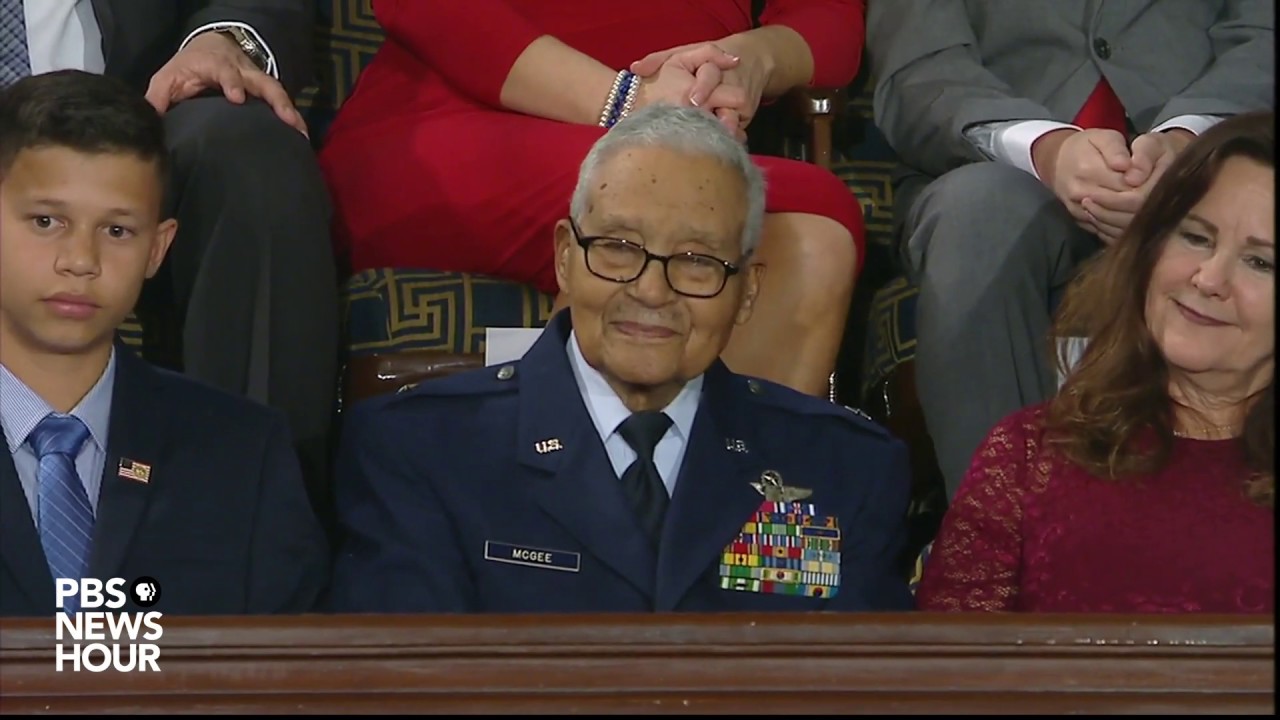 WATCH: Trump recognizes Tuskegee airman and his great-grandson | 2020 State of the Union