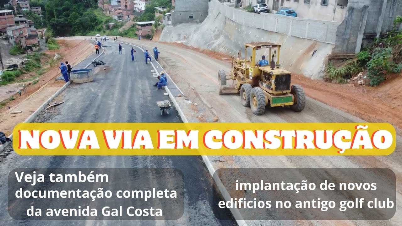 NOVA ESTRADA E CONSTRUÇÃO DE PRÉDIOS RESIDENCIAIS EM SALVADOR #drone #dji #air3 #bahia