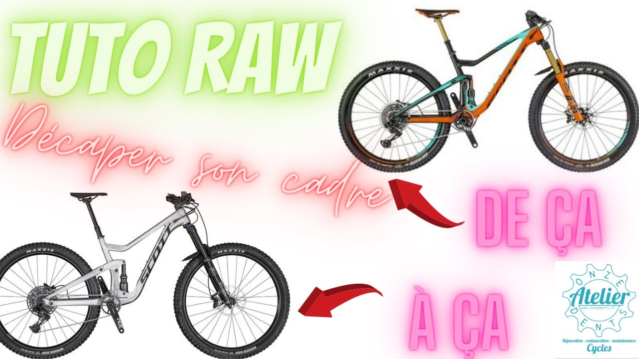 TUTO RAW! décaper son cadre, choisir sa finition, raviver l'alu, de A à Z!
