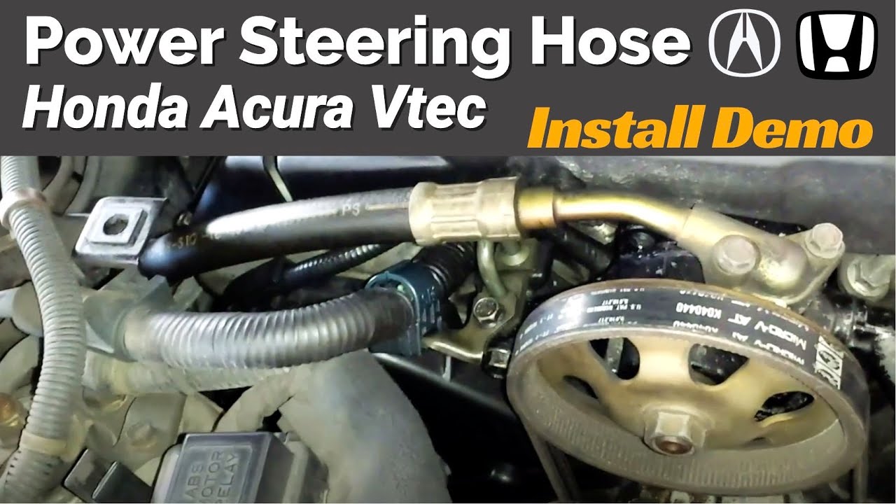 Honda Acura Power Steering Pressure Hose-CL 97-99, Accord 98-02 VTEC 3.0 P/S Replace-Fix Leak