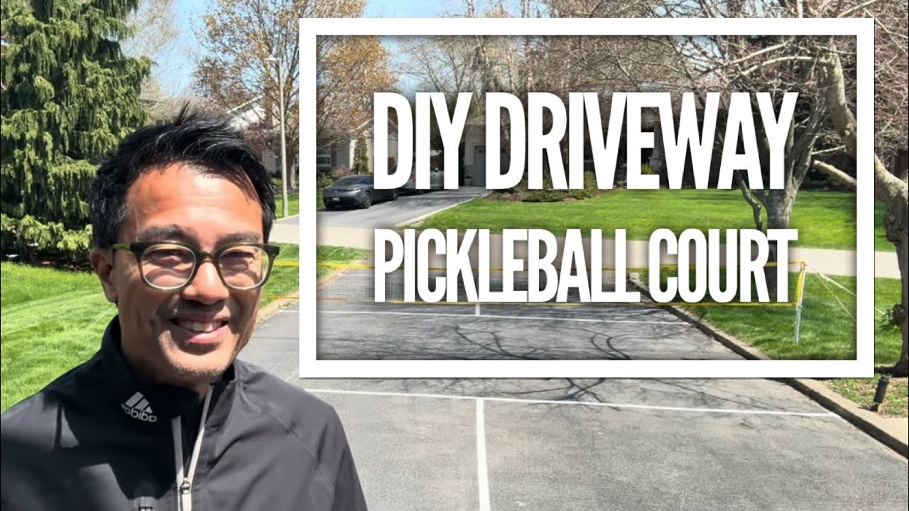 How to easily build a cheap Pickleball Court on your driveway