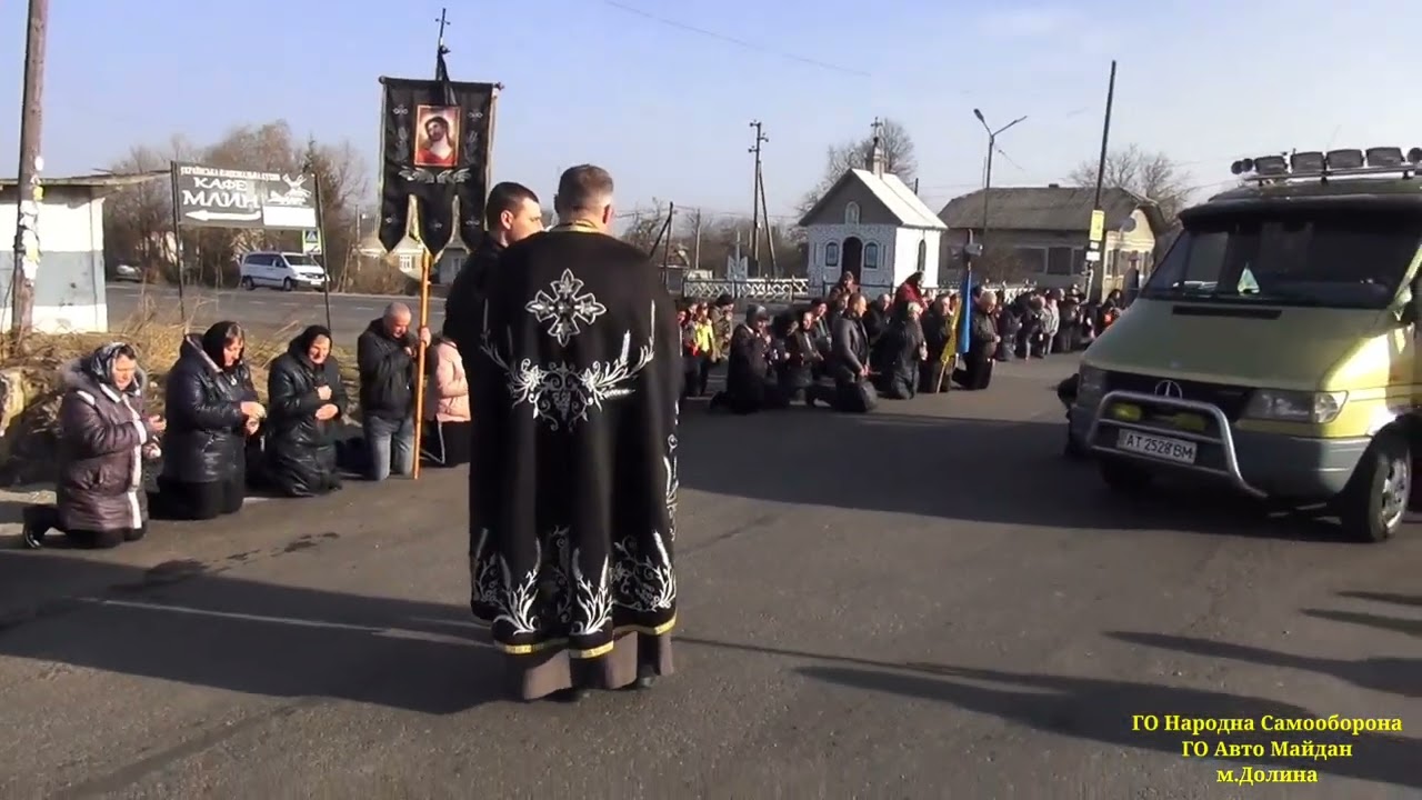 26.03.2022 с.Княжолука. Зустріч загиблого Героя Віталія Бондарук.
