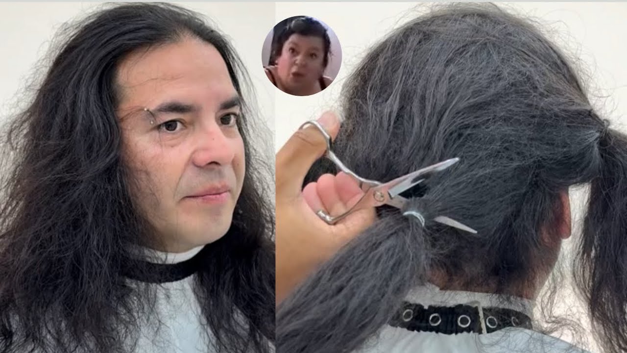 Madre se sorprende por el cambio de look de su hijo MAYOR 😱 #transformación #hairstyle 