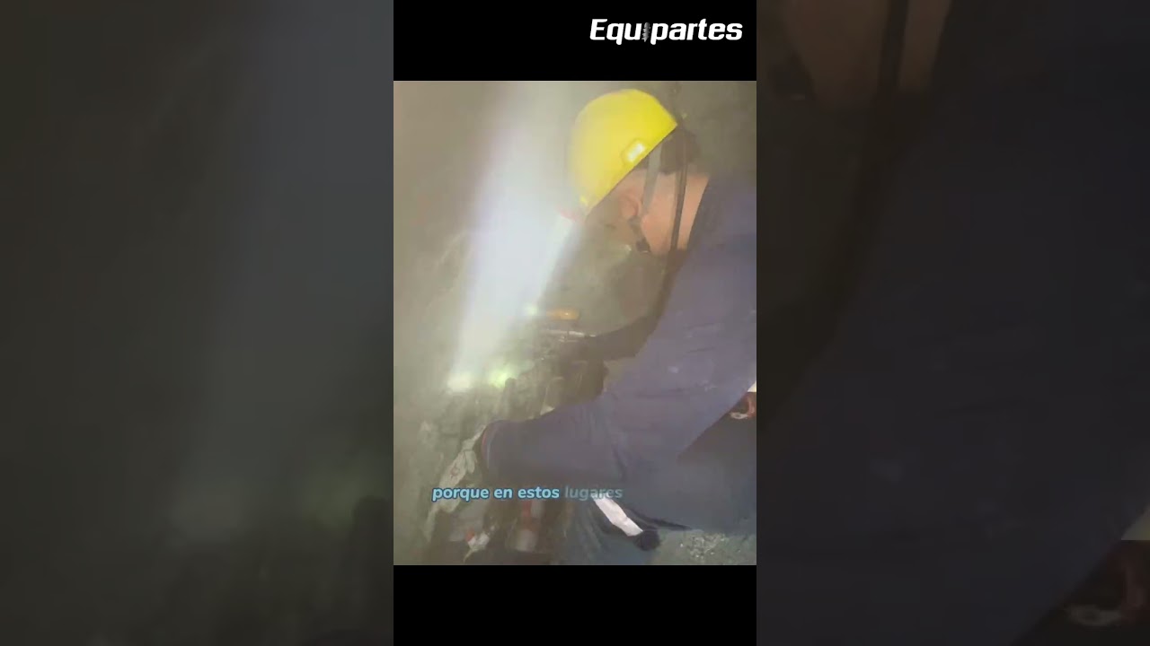 Perforadoras con equipartes #minería #construcción