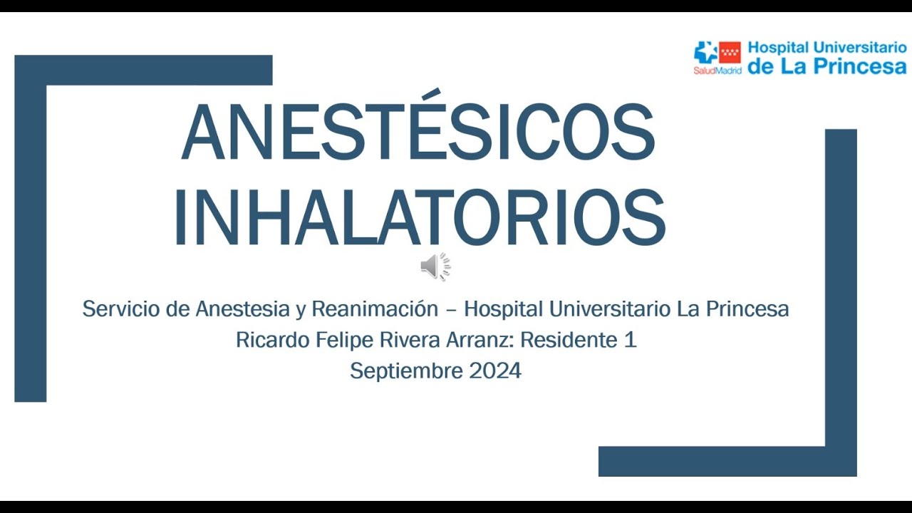 Anestésicos Inhalatorios 2024