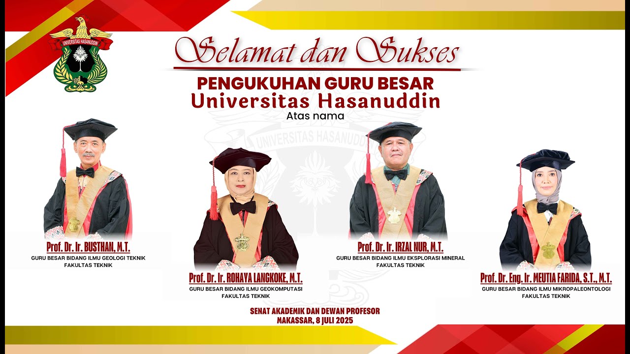Pidato Pengukuhan dan penerimaan sebagai Anggota Dewan Profesor, 8 Juli 2025