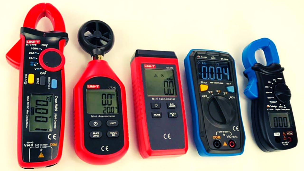 MULTIMETRO E ALICATE AMPERÍMETRO QUE MEDE CORRENTE AC/DC UNI-T UT210, UNI-T UT373 e  UNI-T UT363.