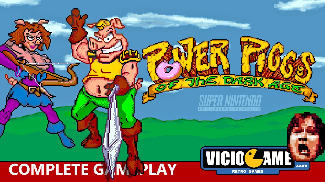 🎮 Power Piggs of the Dark Age (Super Nintendo) Complete Gameplay