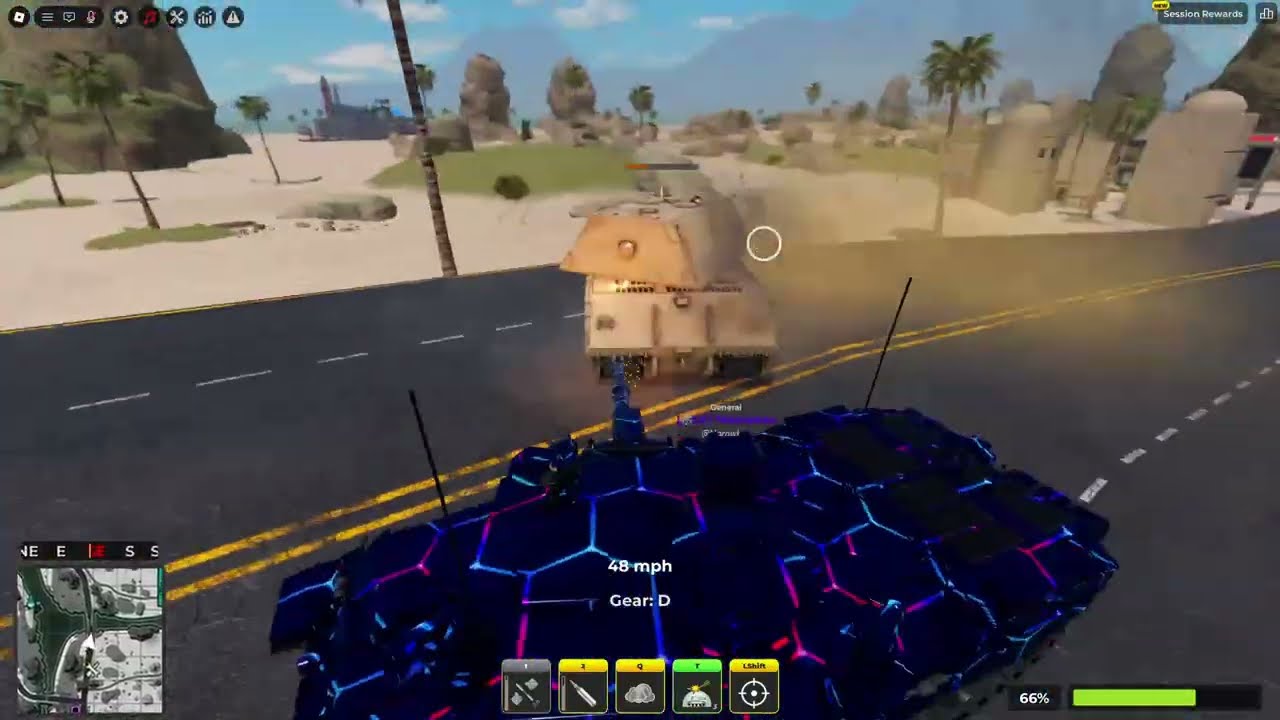 Destroying War Tycoon server with the Challenger II Black Night