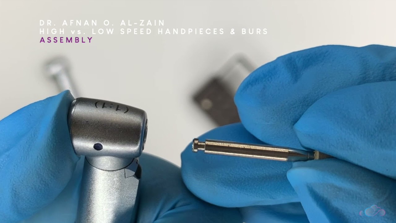 Differences between high & low speed handpieces, burs & eccentric bur - Arabic عربي