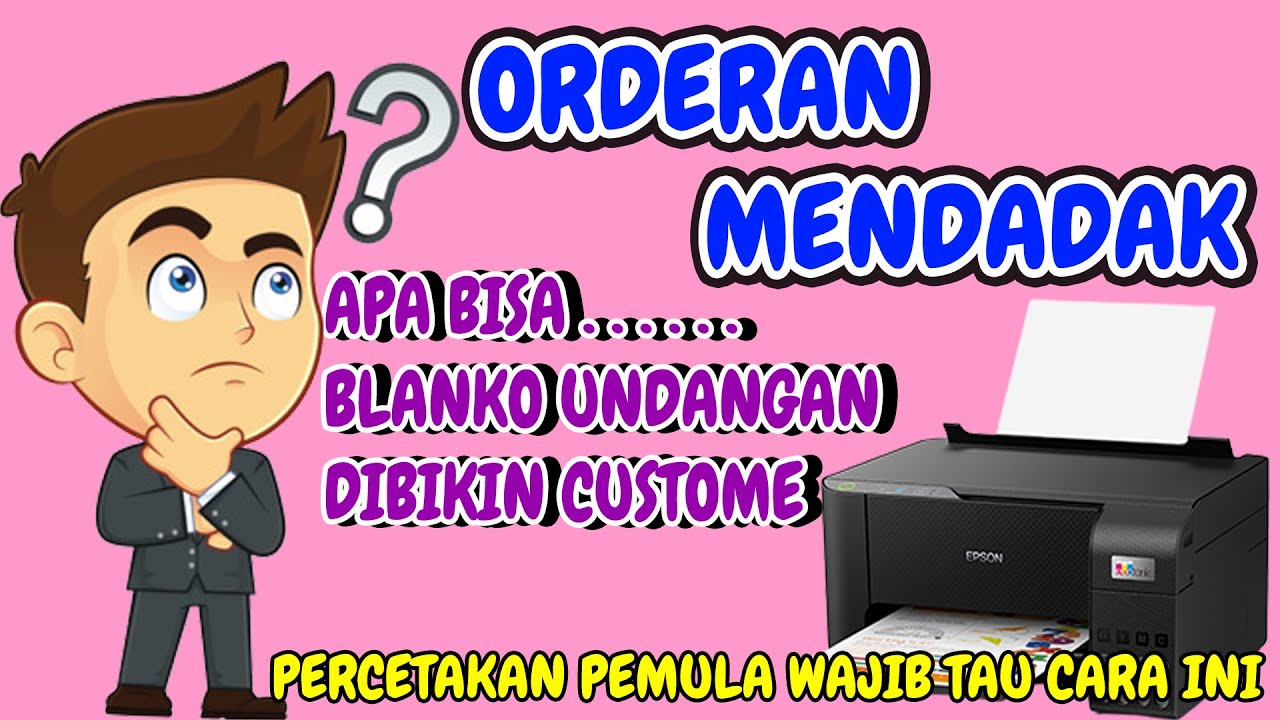 Begini Caranya Blanko undangan dijadikan custome