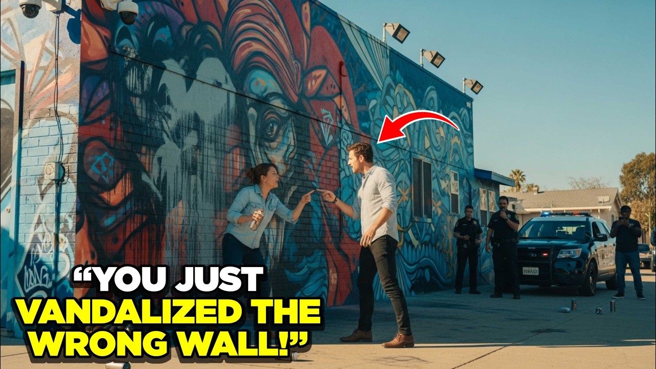 HOA President Spray-Painted Over My Mural Then Discovered My Security Cameras Caught Everything