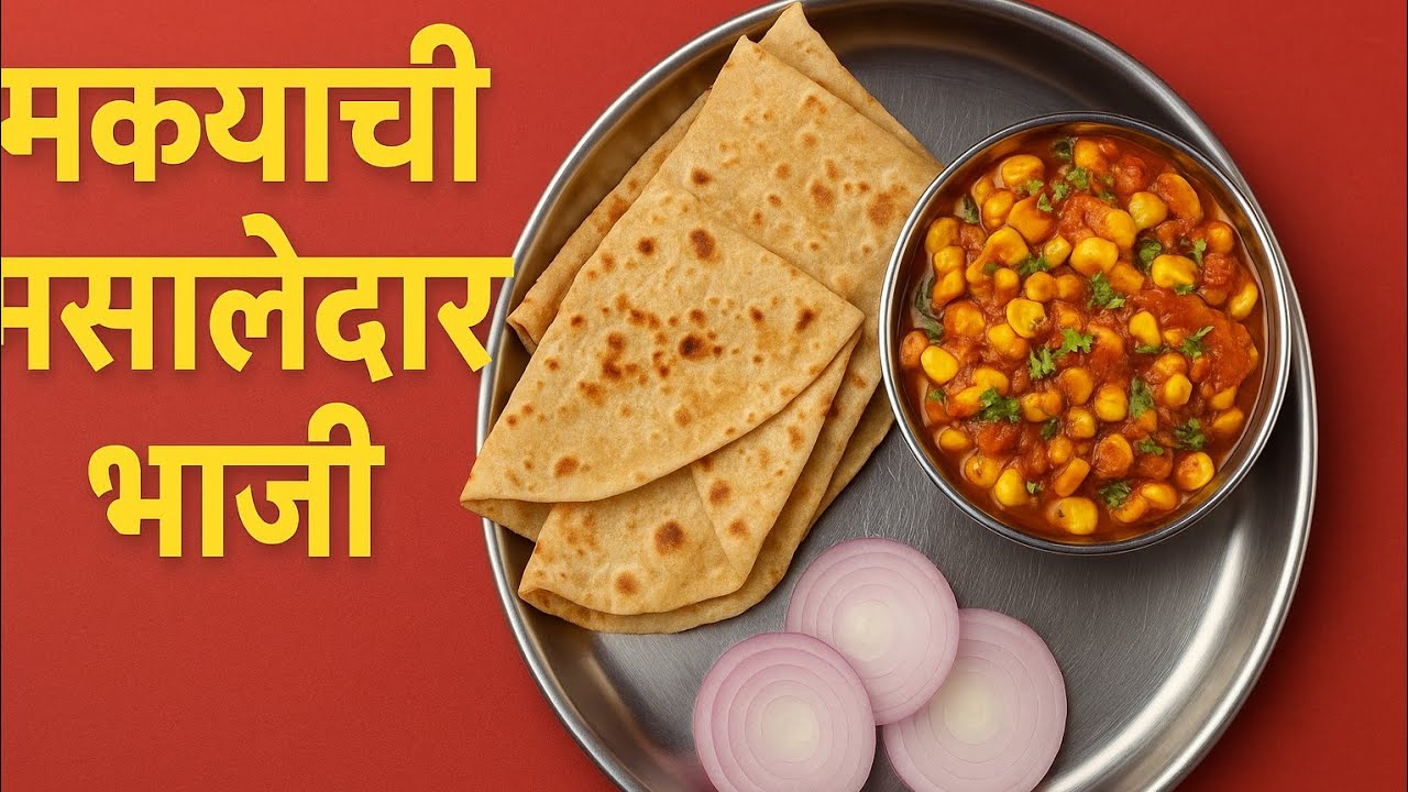 🌽 झणझणीत मक्याची भाजी | लज्जतदार चविष्ट मका मसाला | Makyachi Bhaji Recipe in Marathi #माका