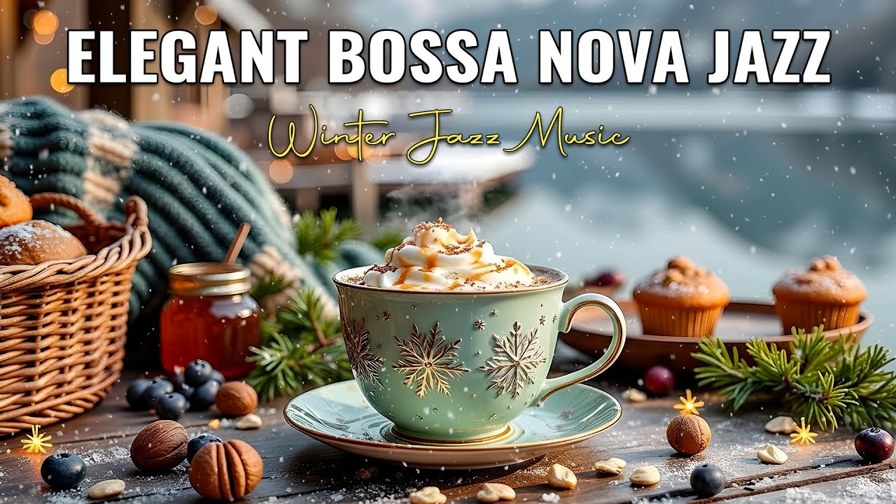 Elegant Bossa Nova Jazz ☕ Happy Winter Jazz Music for Peaceful Day and Good Mood
