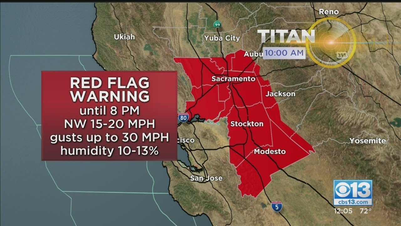 Red Flag Warning: Windy, Dry Weather Raises California Fire Danger