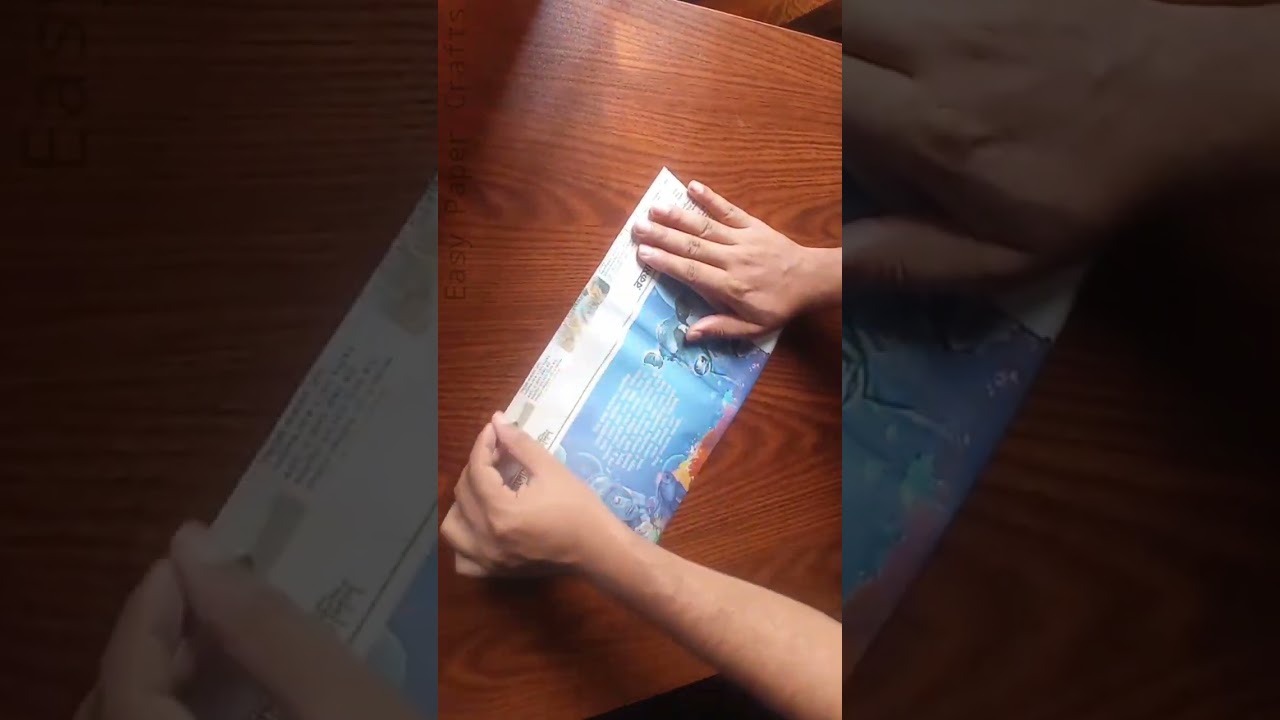 Newspaper bag without glue / Paper Bag without Glue #shorts #viralvideo