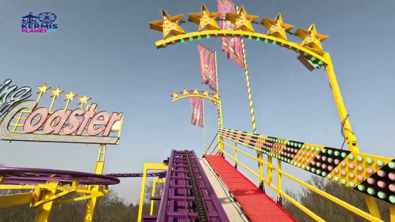 Spinning Coaster Onride in 4K  - Megakermis Amsterdam Westerpark 8-3-2026