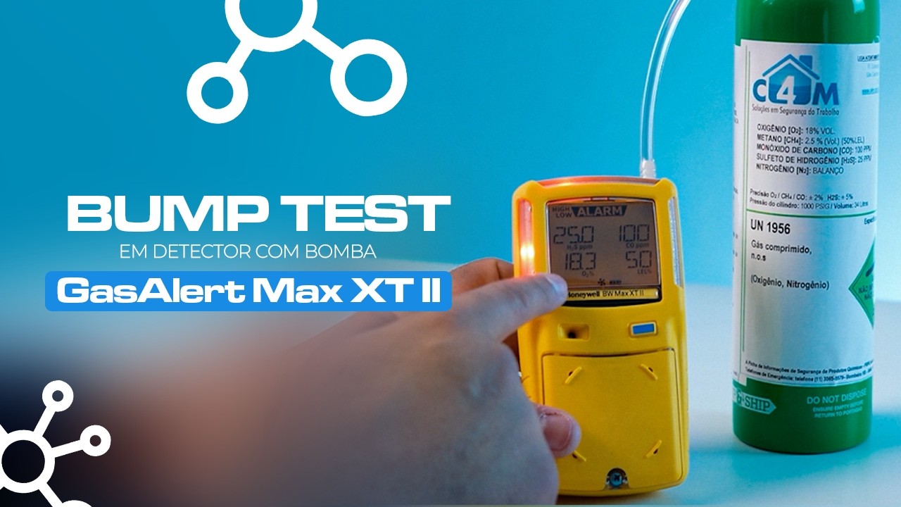 Bump Test (Teste de Resposta) em Detector de Gás com bomba