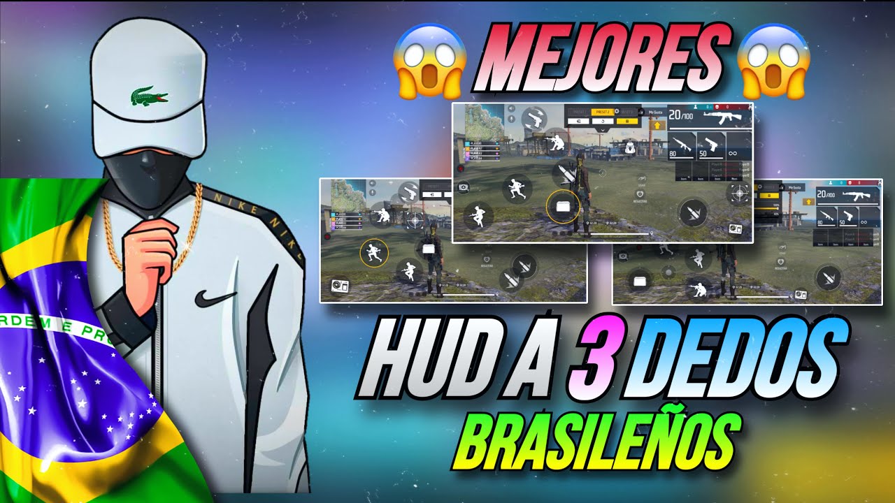 ✅Los Mejores Custom Hud A 3 Dedos Para Free Fire En 2023🔫