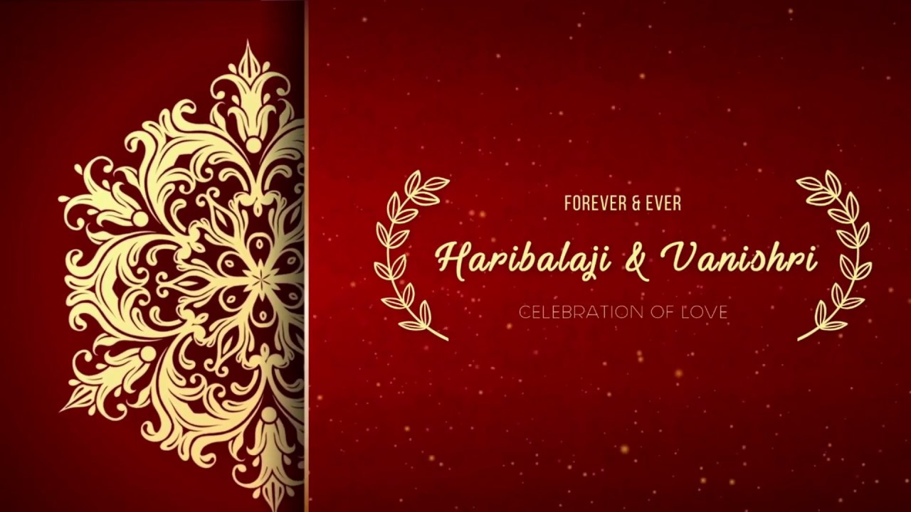 Wedding Invitation Video- Save The Date (haribalaji & vanishri) | Team Knot Studio
