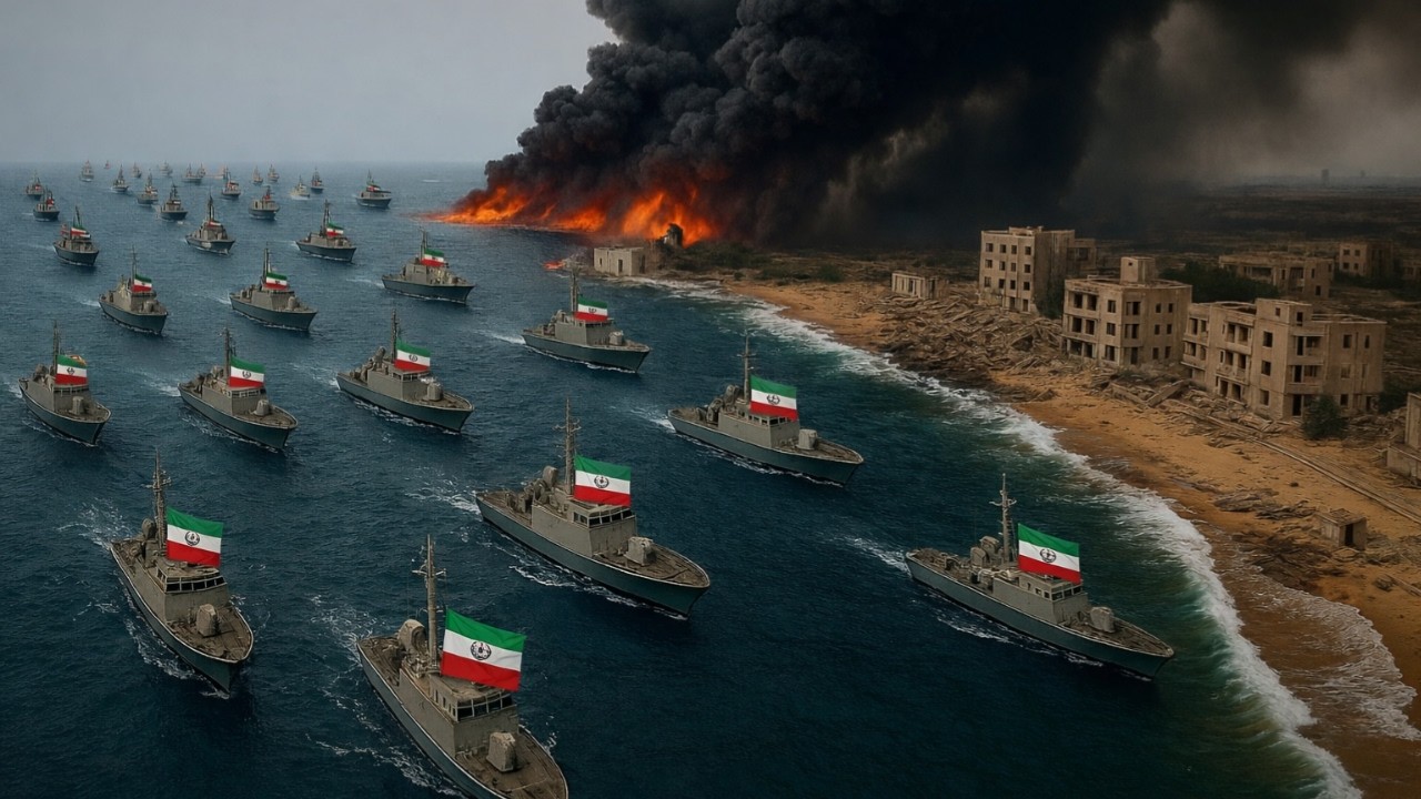 TERJADI HARI INI DI SELAT HORMUZ ~Iran dekati kapal induk Amerika dengan kekuatan penuh, Siap tempur