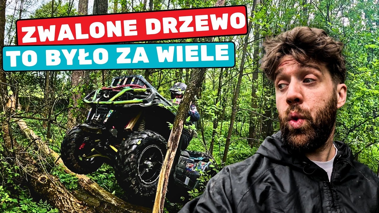 Jak przejechać przez ZWALONE DRZEWO 🪵 QUADEM? 4x4 vs. 2x4 &ndash; Kt&oacute;ry lepszy?!