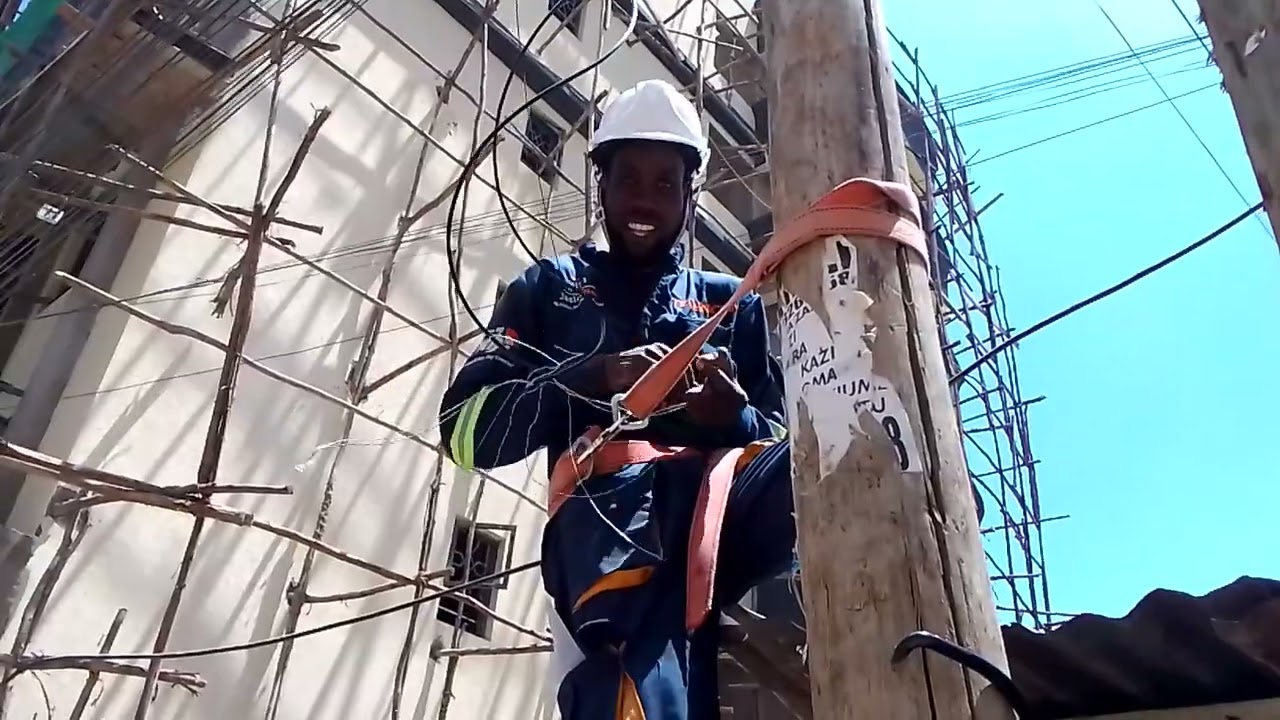 I almost fell from the pole