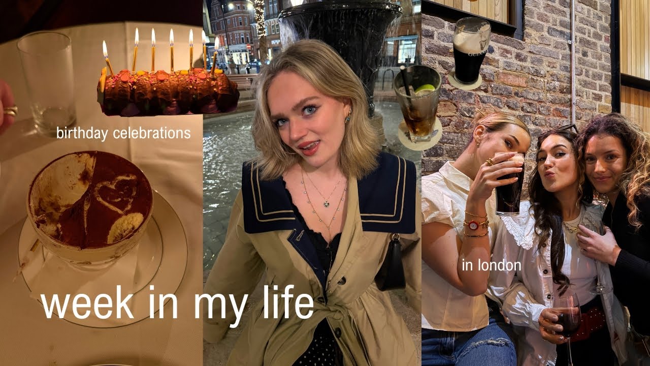 a productive week in my life as a self employed girlie (birthday edition)