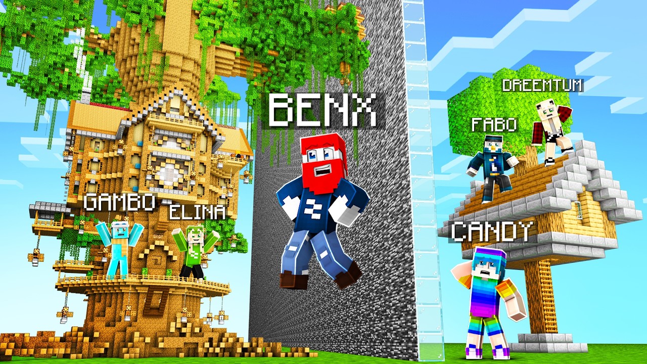 Ich PRANKE 7 YOUTUBER beim BAUMHAUS BUILD BATTLE