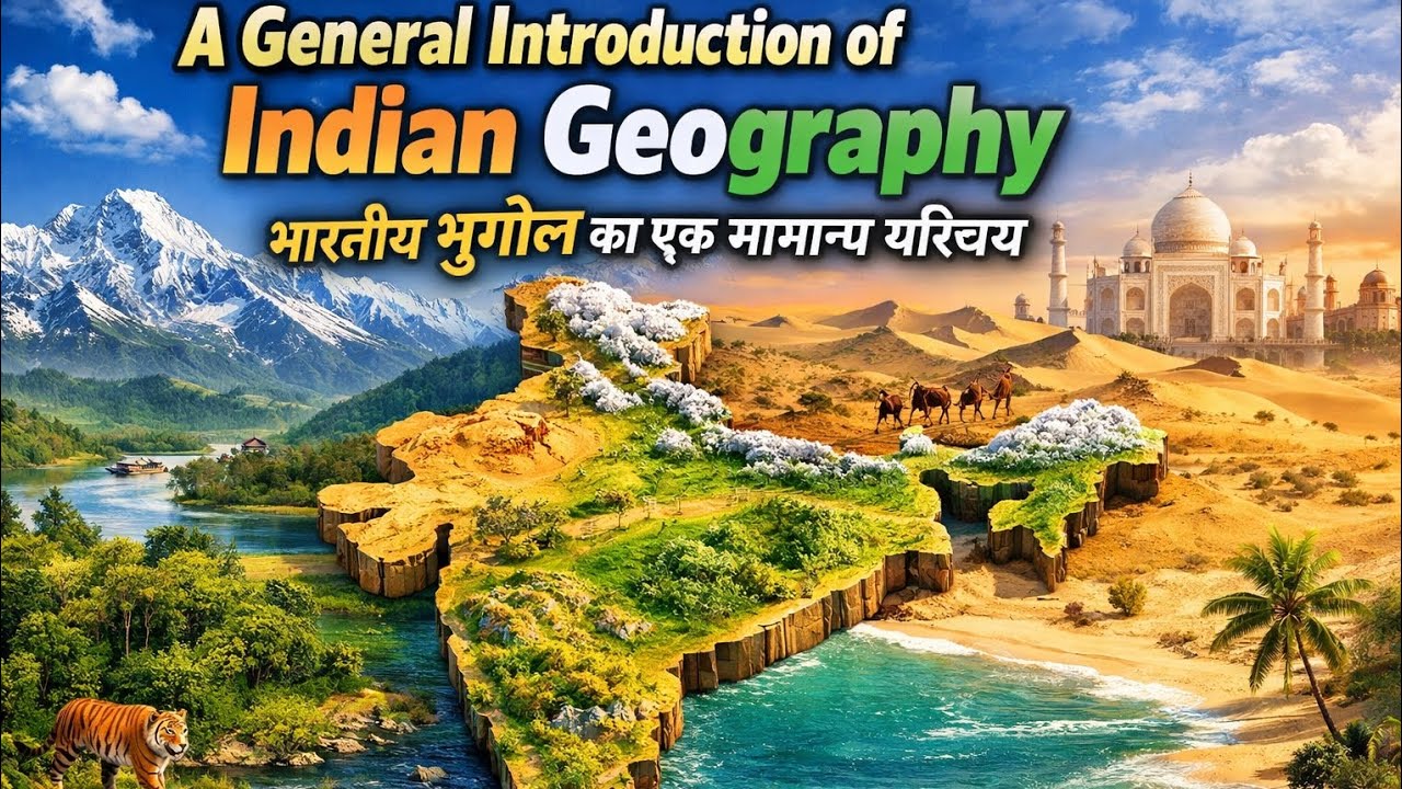 भारतीय भूगोल का एक सामान्य परिचय  l A General Introduction of Indian Geography 
