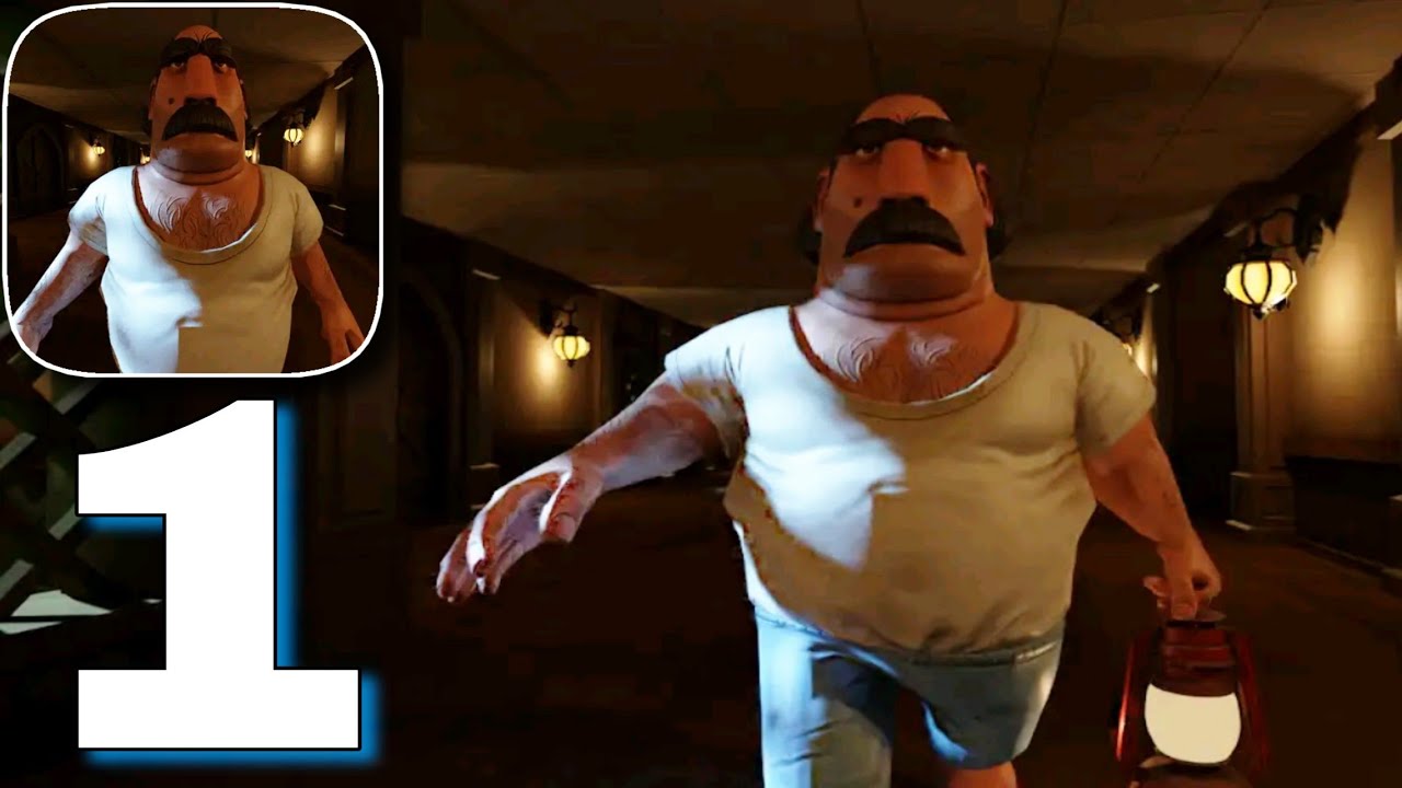Virtual Scary Neighbor Android Gameplay Walkthrough Part 1 || Level 1 to 8 ||