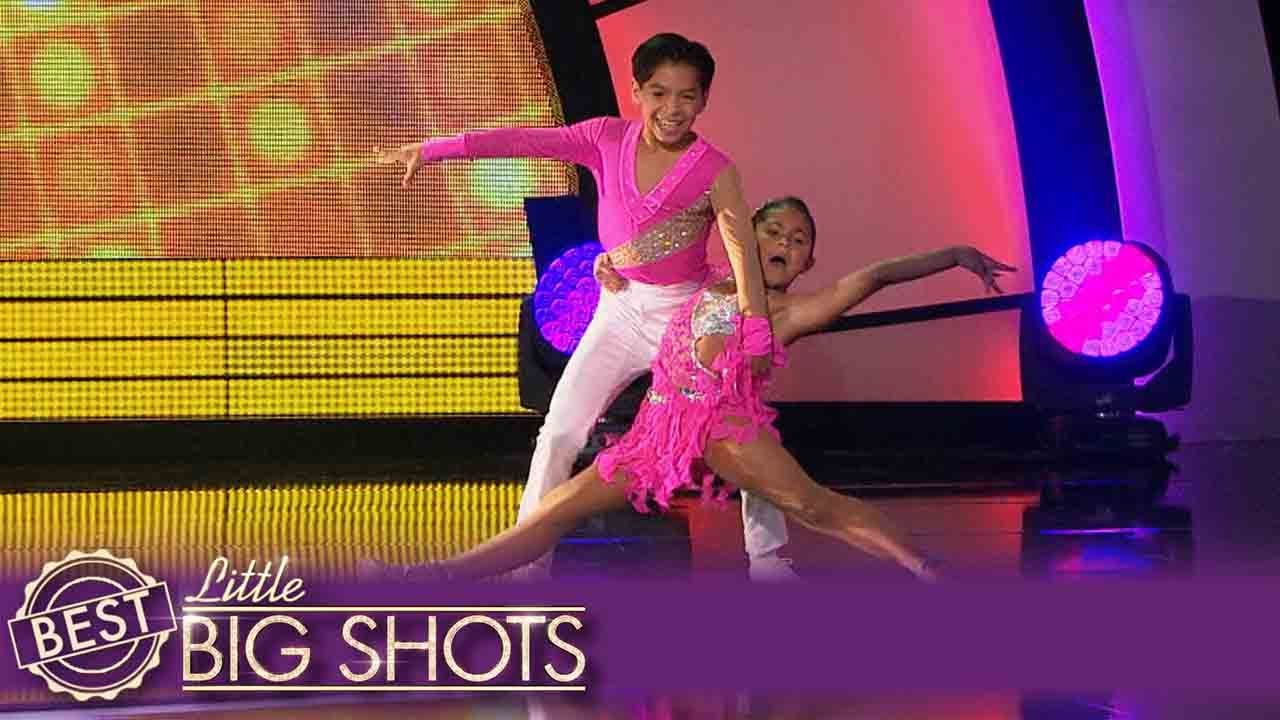 Little Big Shots | Salsa Dancers Kevin and Gaby Never Stop!