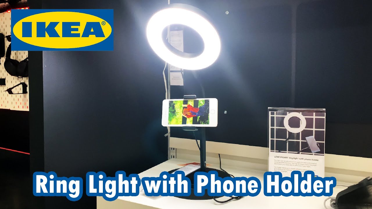 IKEA L&Aring;NESPELARE Ring Light with Phone Holder