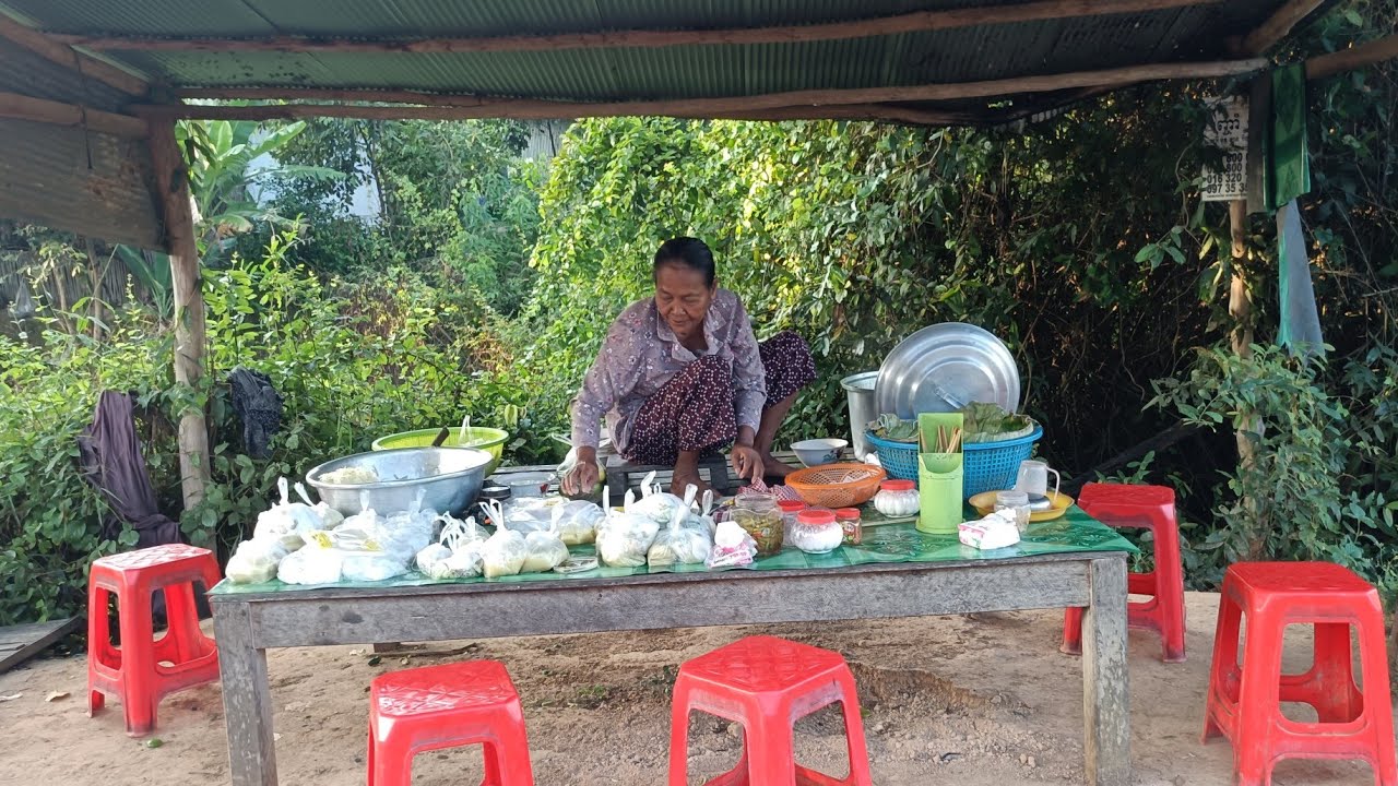 នៅស្ពានយាយអាន សំបូររបស់ហូបពេលព្រឹកព្រលឹម