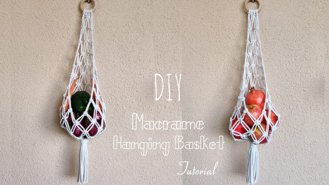 Easy To Make Macrame Hanging Basket | Step by Step Tutorial