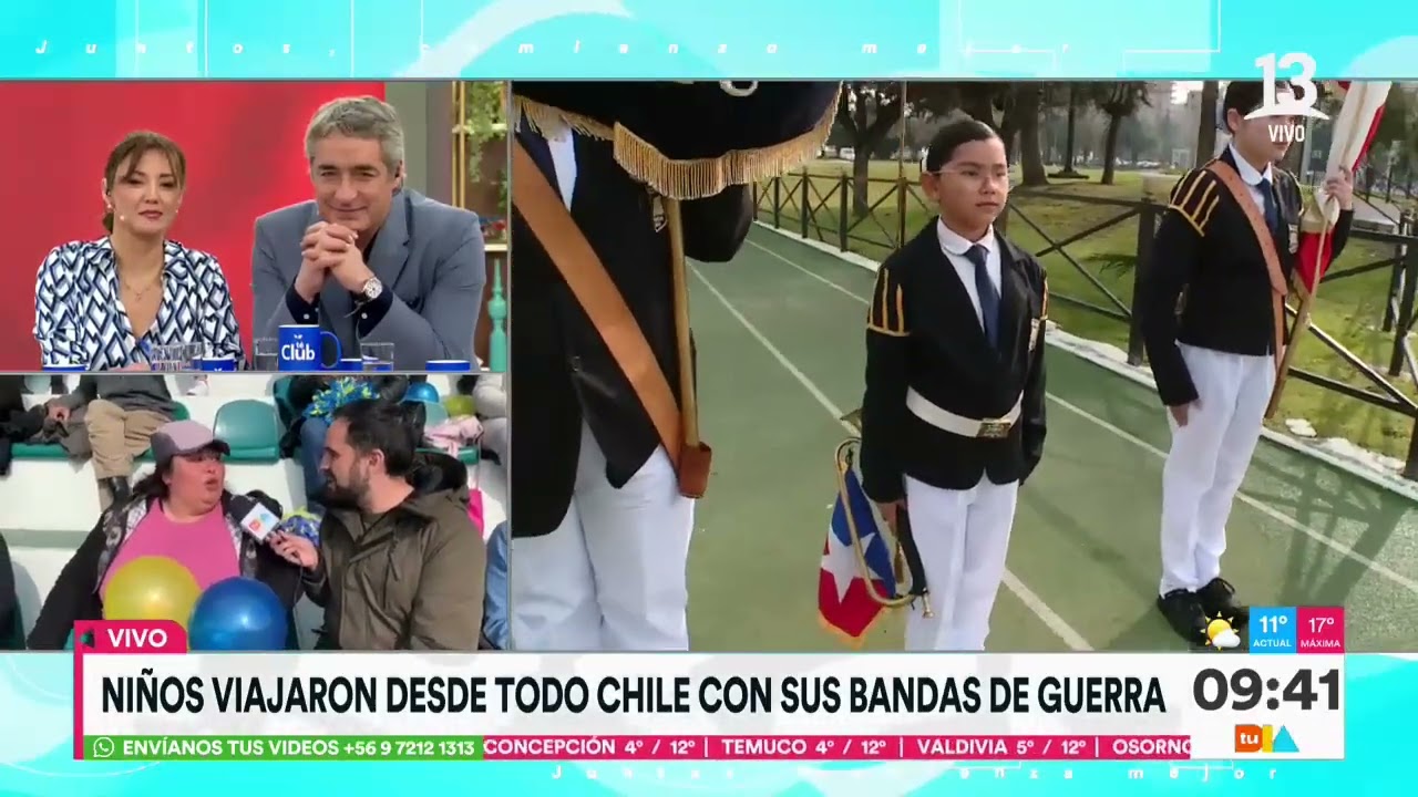 Niños viajaron de todo Chile con sus Bandas de Guerra | Tu Día | Canal 13