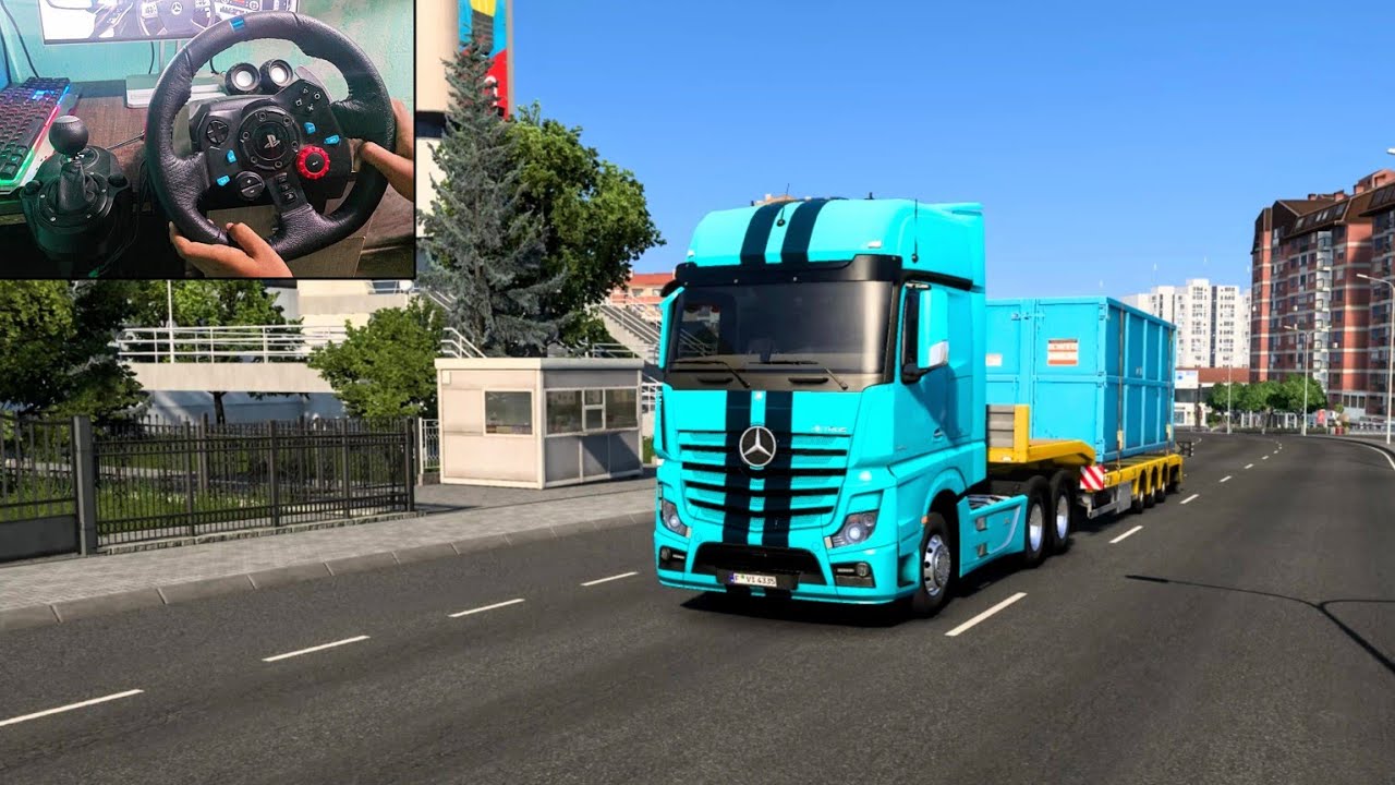 Mercedes Benz Actros | Euro Truck Simulator 2 - Pristina to Niš - Steering Wheel+Shifter Gameplay 